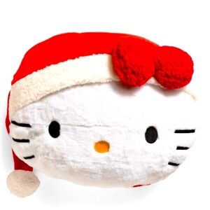 HELLO KITTY Sanrio Santa Christmas Holiday Plush Pillow Cushion 18” HTF New